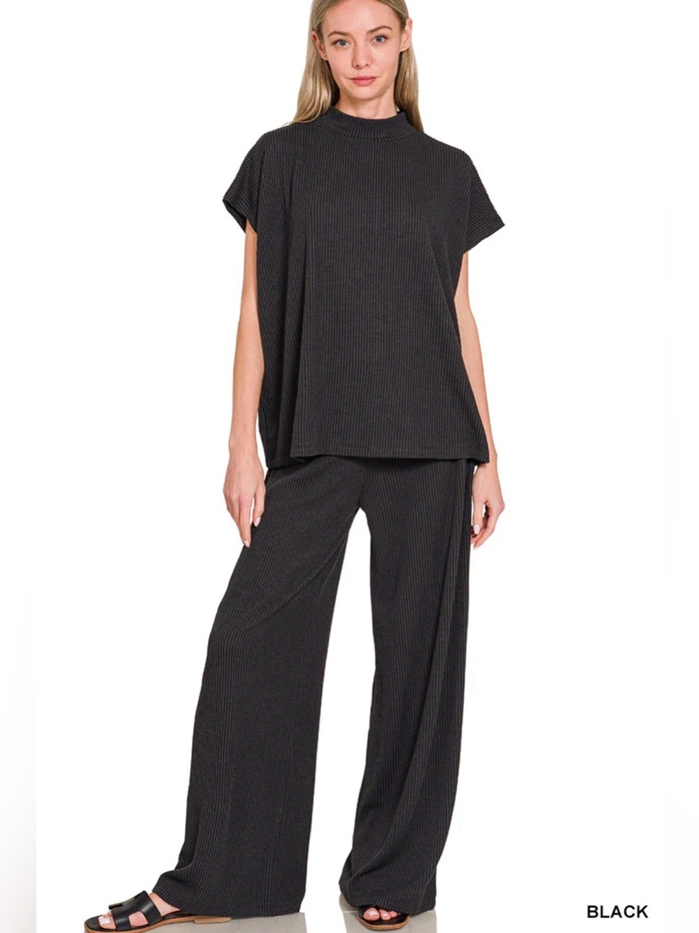 🆕 Matching Set - Zenana Wide-Leg Tee and Pants